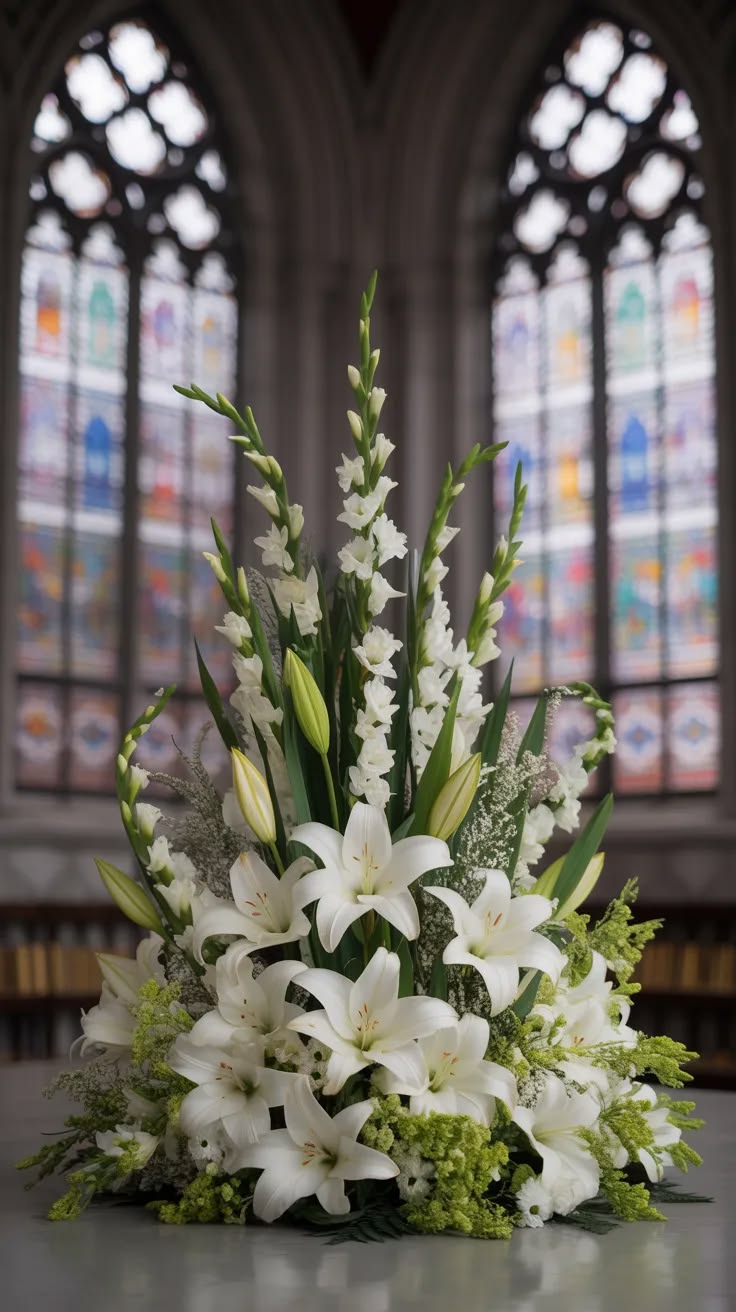 Decoración floral para iglesia