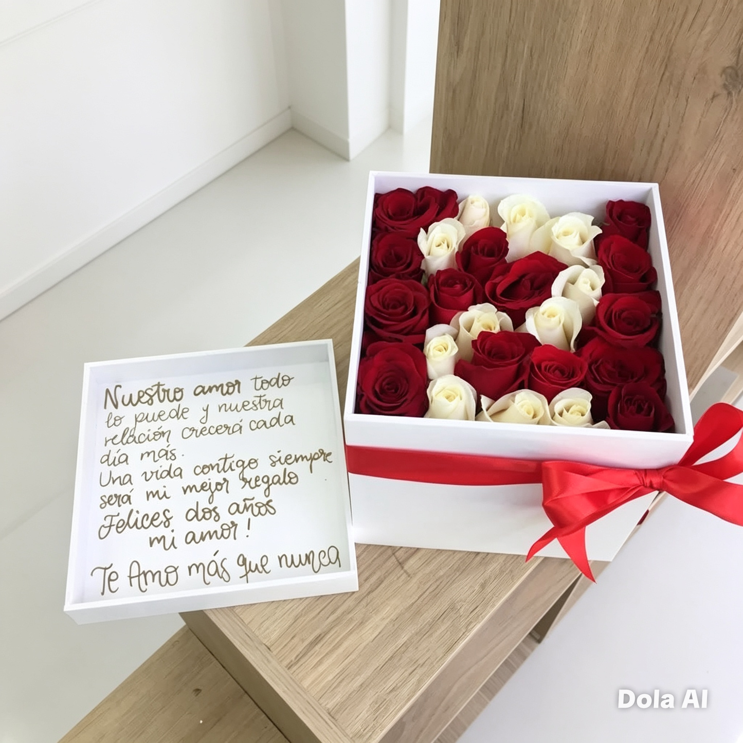 Caja de rosas