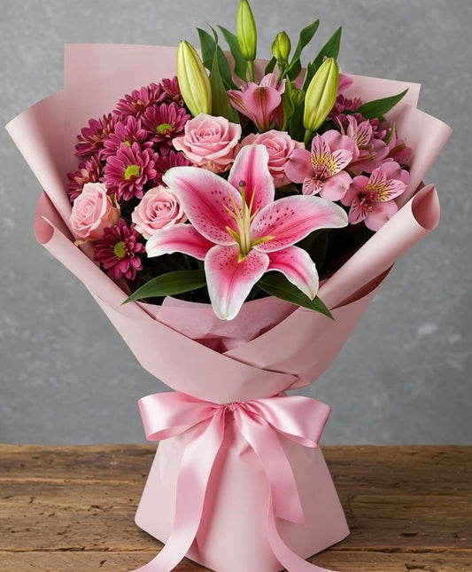 Ramo de flores mixtas de cumpleaños