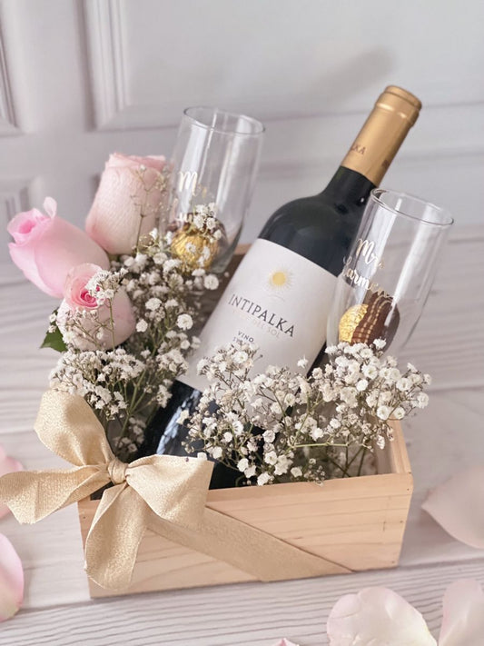 Desayuno romántico con rosas