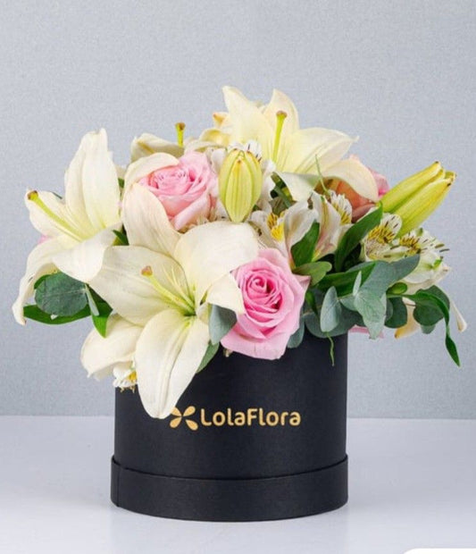 Caja floral de cumpleaños