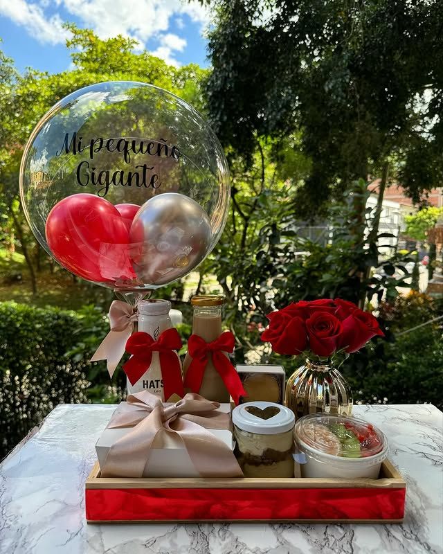 Desayuno sorpresa con flores