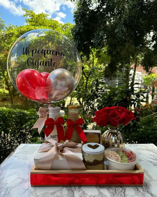 Desayuno sorpresa con flores